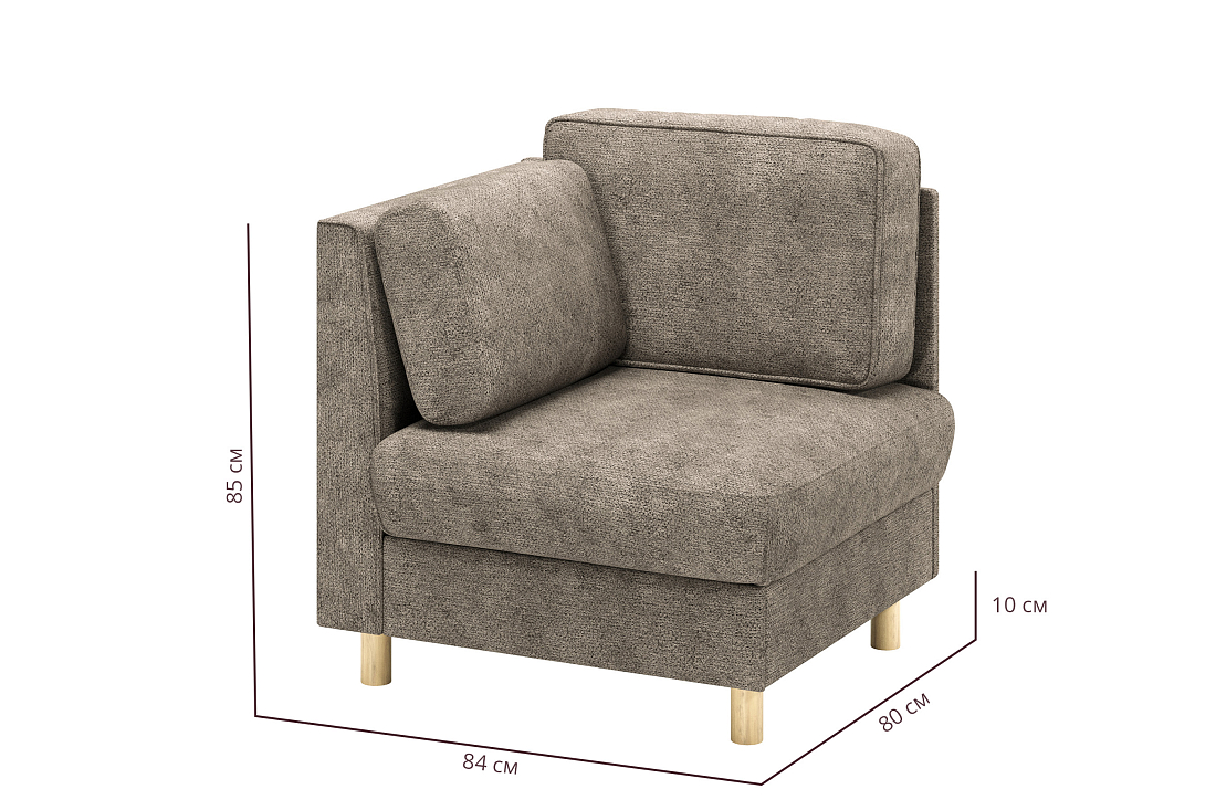 Шелдон / кресло для отдыха велюр sierra 4 темный беж